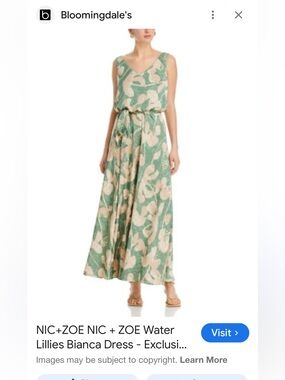 NIC+ZOE bianca dress - water Lillie’s
